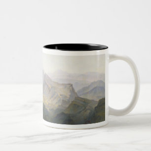 Russian Military Camp in Dagestan, 1895 Two-Tone Coffee Mug