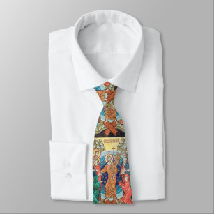 Russian mosaic icon tie