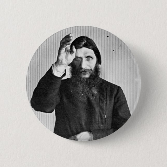 Russian Mystic Grigori Yefimovich Rasputin 6 Cm Round Badge (Front)