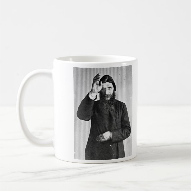 Russian Mystic Grigori Yefimovich Rasputin Coffee Mug (Left)