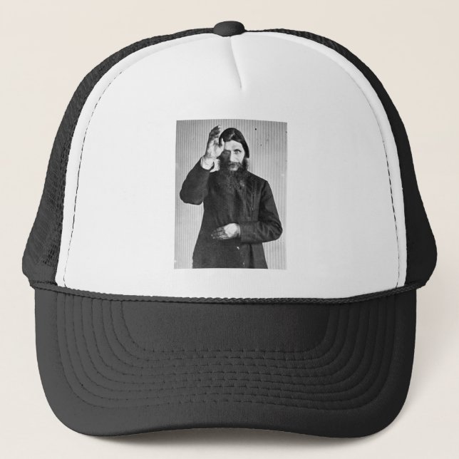 Russian Mystic Grigori Yefimovich Rasputin Trucker Hat (Front)
