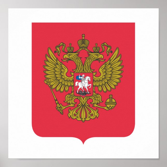 Russian national emblem poster (Front)