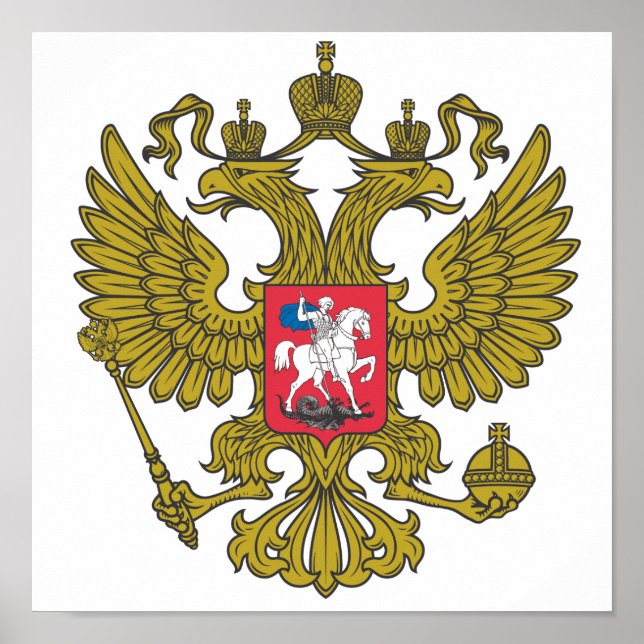 Russian national emblem poster (Front)