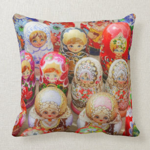 Russian Nested Dolls Cushion