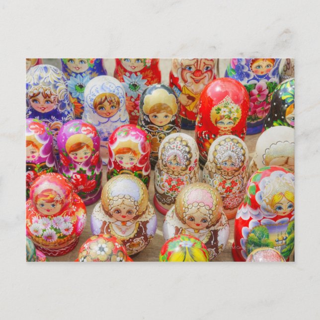 Russian Nested Dolls Postcard (Front)