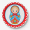 Russian Nesting Doll Matryoshka Paper Plate