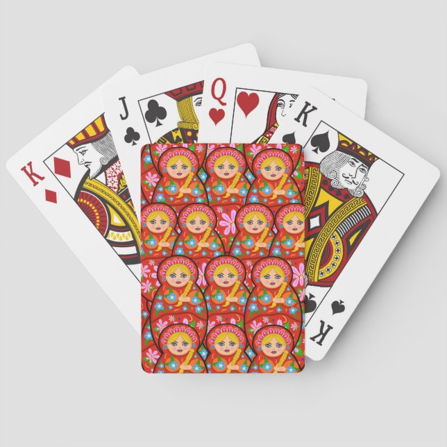 Russian Nesting Doll - Matryoshka Playing Cards (Back)