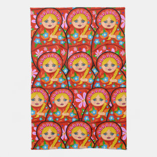 Russian Nesting Doll - Matryoshka Tea Towel