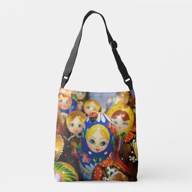 Russian Nesting Dolls Crossbody Bag (Back)