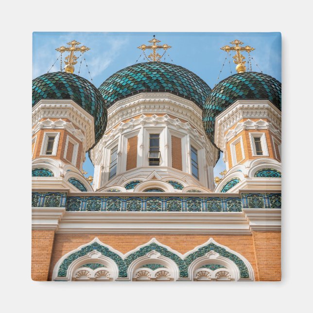 Russian Orthodox Cathedral in Nice France Magnet (Front)