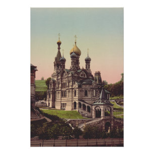 Russian Orthodox Church in Moscow Poster
