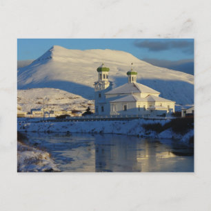 Russian Orthodox Church south side, Unalaska Islan Postcard