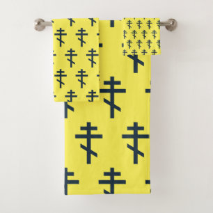 Russian Orthodox cross Bath Towel Set