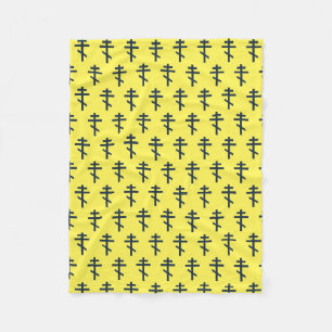 Russian Orthodox cross Fleece Blanket