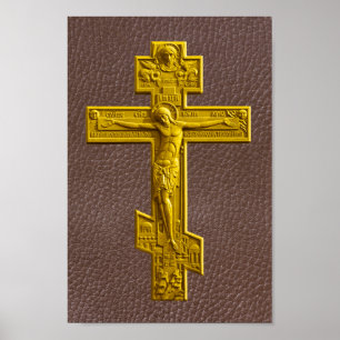 Russian orthodox cross poster