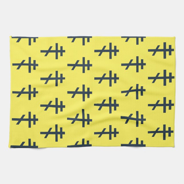 Russian Orthodox cross Tea Towel (Horizontal)