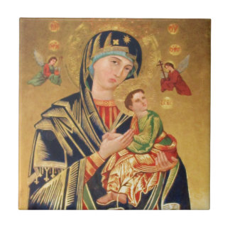Russian Orthodox Icon - Virgin Mary and baby Jesus Ceramic Tile