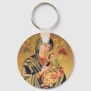Russian Orthodox Icon - Virgin Mary and baby Jesus Key Ring