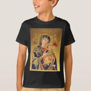 Russian Orthodox Icon - Virgin Mary and baby Jesus T-Shirt