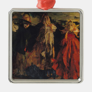 Russian Peasants, 1902 Metal Ornament