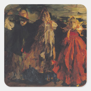 Russian Peasants, 1902 Square Sticker
