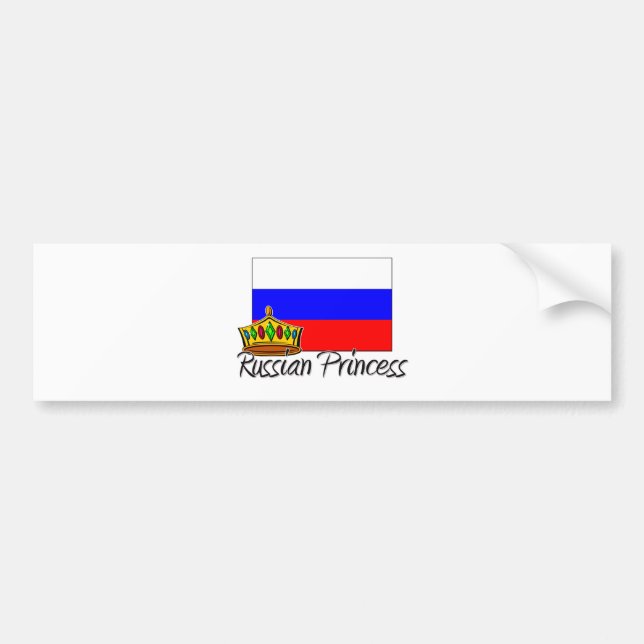 Russian Princess Bumper Sticker (Front)