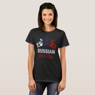 Russian Princess Tiara National Flag T-Shirt