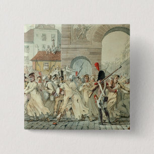 Russian Prisoners Paraded on the Boulevard 15 Cm Square Badge