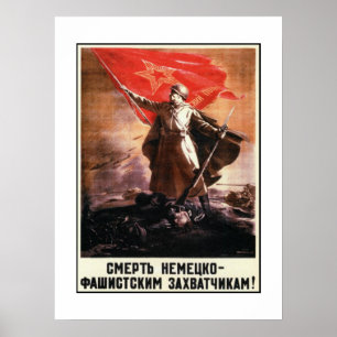Russian Propaganda Poster from WWII