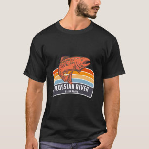 Russian River California Salmon Fishing T-Shirt
