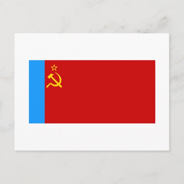 Russian SFSR Flag Postcard (Front)