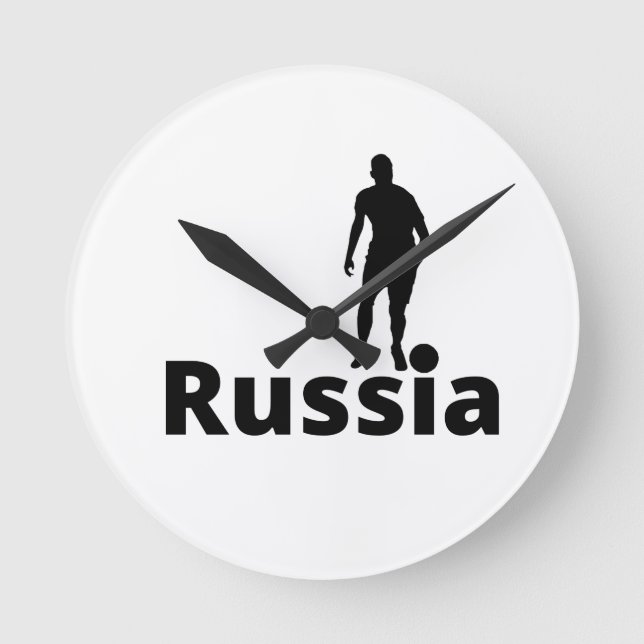 Russian soccer  round clock (Front)