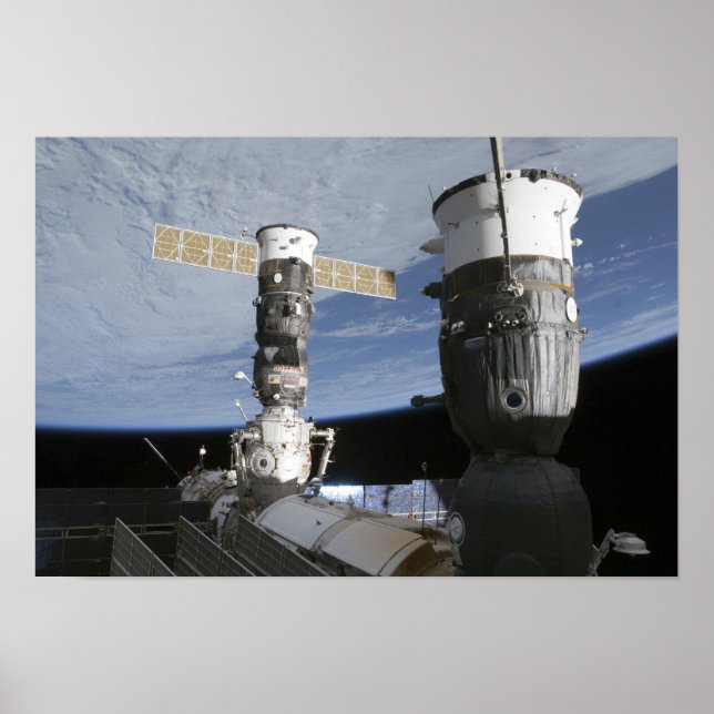 Russian Soyuz and Progress spacecrafts Poster (Front)