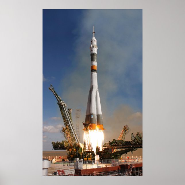 Russian Soyuz Liftoff - October 12, 2008 Poster (Front)