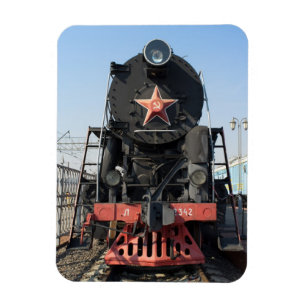 Russian steam locomotive L-2342. Built in 1954 Magnet