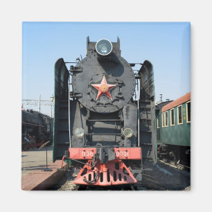 Russian steam locomotive P36-0001. Built in 1950 Magnet