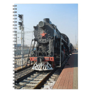 Russian steam locomotive P-0001 Victory (Pobeda). Notebook