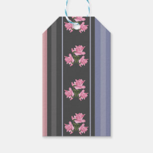 Russian, striped , patchwork gift tags