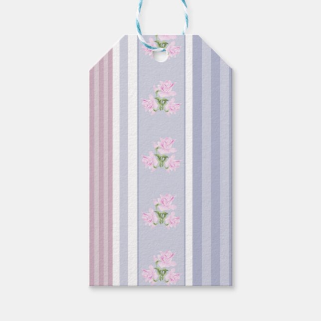 Russian, striped , patchwork gift tags (Front)