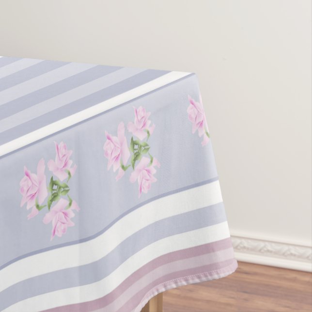 Russian, striped , patchwork tablecloth (In Situ)