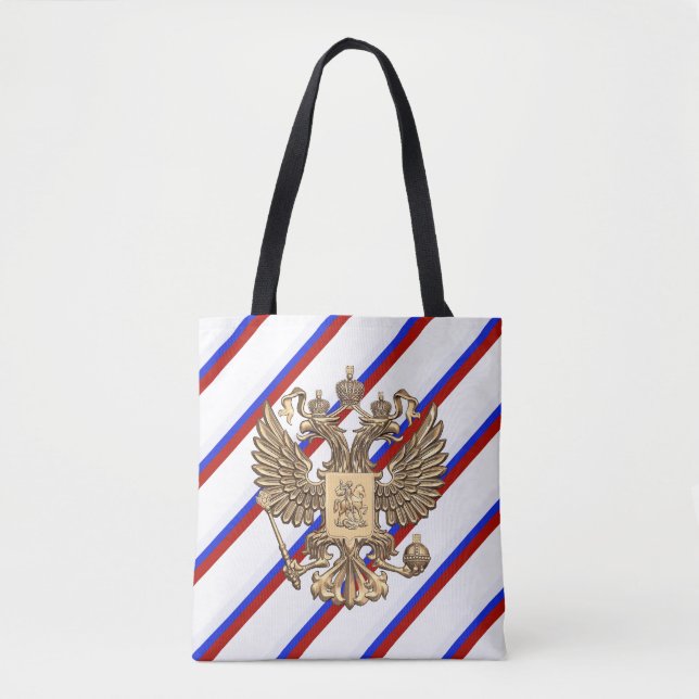 Russian stripes flag tote bag (Front)