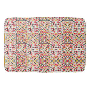 Russian style boho chic pattern bath mat