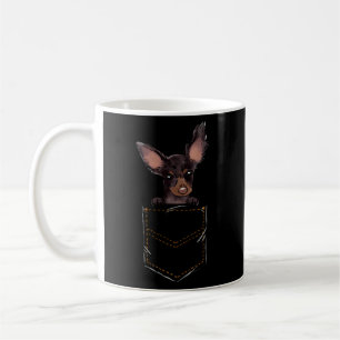 Russian Toy Terrier Puppy For A Dog Owner Pet Pock Coffee Mug