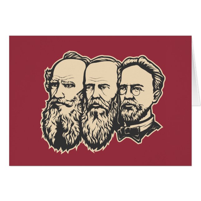 Russian Troika: Tolstoy, Dostoevsky, Chekhov (Front Horizontal)