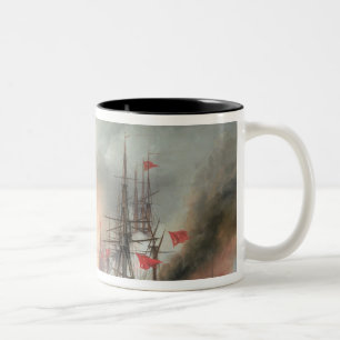 Russian-Turkish Sea Battle of Sinop Two-Tone Coffee Mug