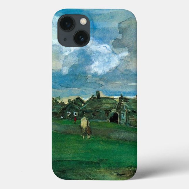 Russian Village Valentin Serov Case-Mate iPhone Case (Back)