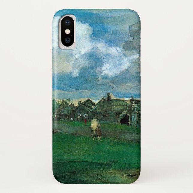 Russian Village Valentin Serov Case-Mate iPhone Case (Back)