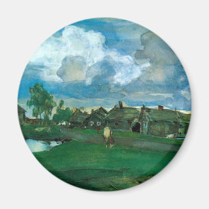 Russian Village Valentin Serov Magnet