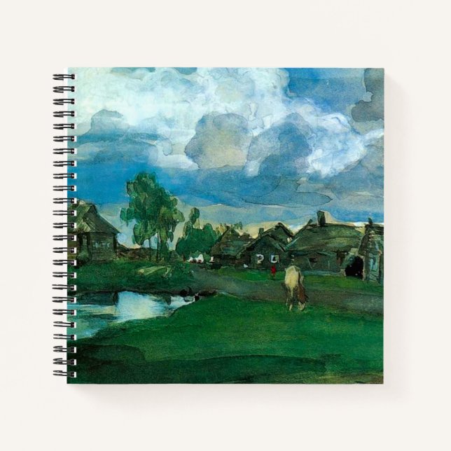 Russian Village Valentin Serov Notebook (Front)