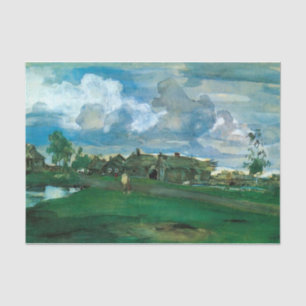 Russian Village Valentin Serov Tissue Paper